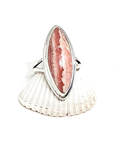 Rhodochrosite Ring - Size 5.5
