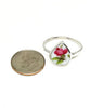 Pink Rose Teardrop Vintage Pottery 