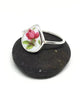 Pink Rose Teardrop Vintage Pottery 