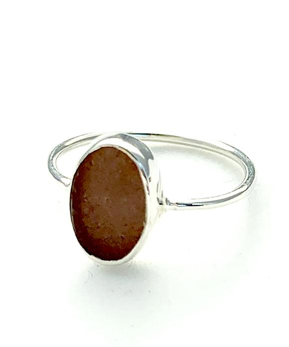 Rare Plum Sea Glass Stack Able 