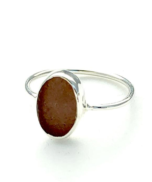 Rare Plum Sea Glass Stack Able 