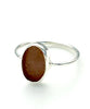 Rare Plum Sea Glass Stack Able 