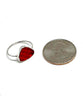 Very Rare Textured Red Sea Glass Stack Able 