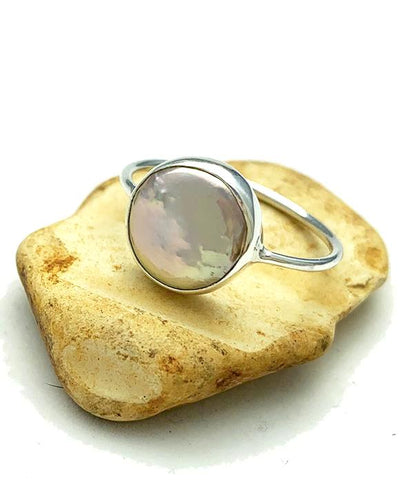 Round Gold Pink Coin Pearl 