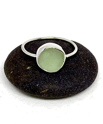 Pale Sage Green Sea Glass 
