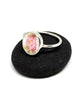 Soft Pink Floral Oval Vintage Pottery 