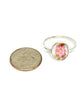 Soft Pink Floral Oval Vintage Pottery 