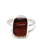 Textured Dark Brown Sea Glass 