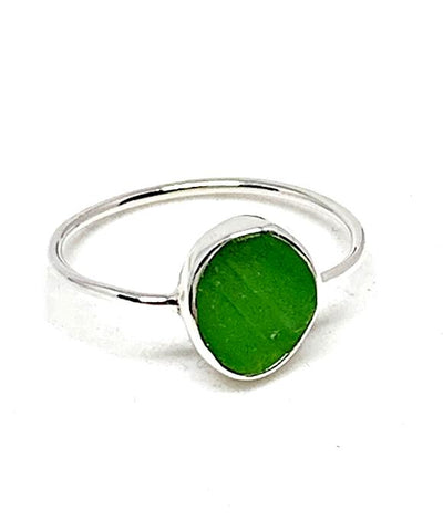 Textured Lime Green Sea Glass 