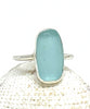 Soft Aqua Sea Glass Ring - Size 5