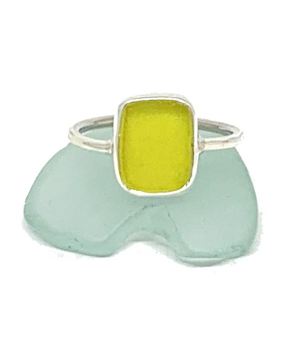 Rare Bright Yellow Sea Glass 