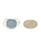 Soft Blue Sea Glass Ring - Size 7.5