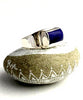 Rich Blue Lapis Heavy Band Ring - Size 12