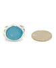 Clear Aqua Sea Glass Ring - Size 6