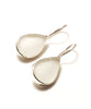 Clear Teardrop Sea Glass Single Drop Earrings