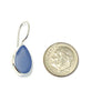 Soft Blue Sea Glass Natural Shape Single Earrings