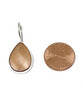 Rust Colored Mother of Pearl Single Drop Earrings