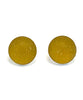 Amber Sea Glass Marble  Post Earrings