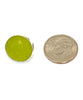 Chartreuse Green Sea Glass Marble  Post Earrings