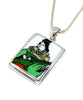 Geisha Vintage Pottery Pendant